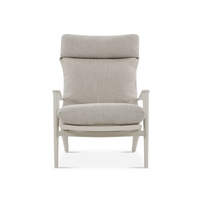 Cocktail - Fauteuil à dossier haut extérieur en corde