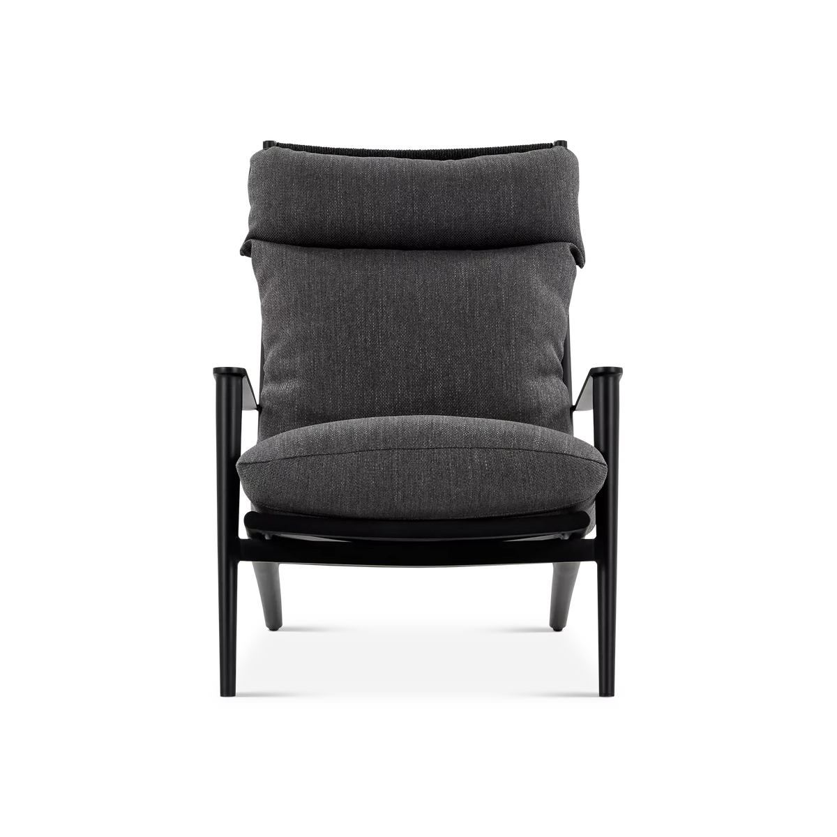 Cocktail - Fauteuil à dossier haut extérieur en corde