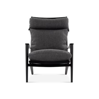 Cocktail - Fauteuil à dossier haut extérieur en corde