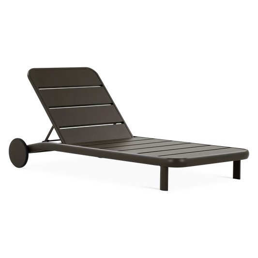Dolce - Chaise longue extérieure en aluminium