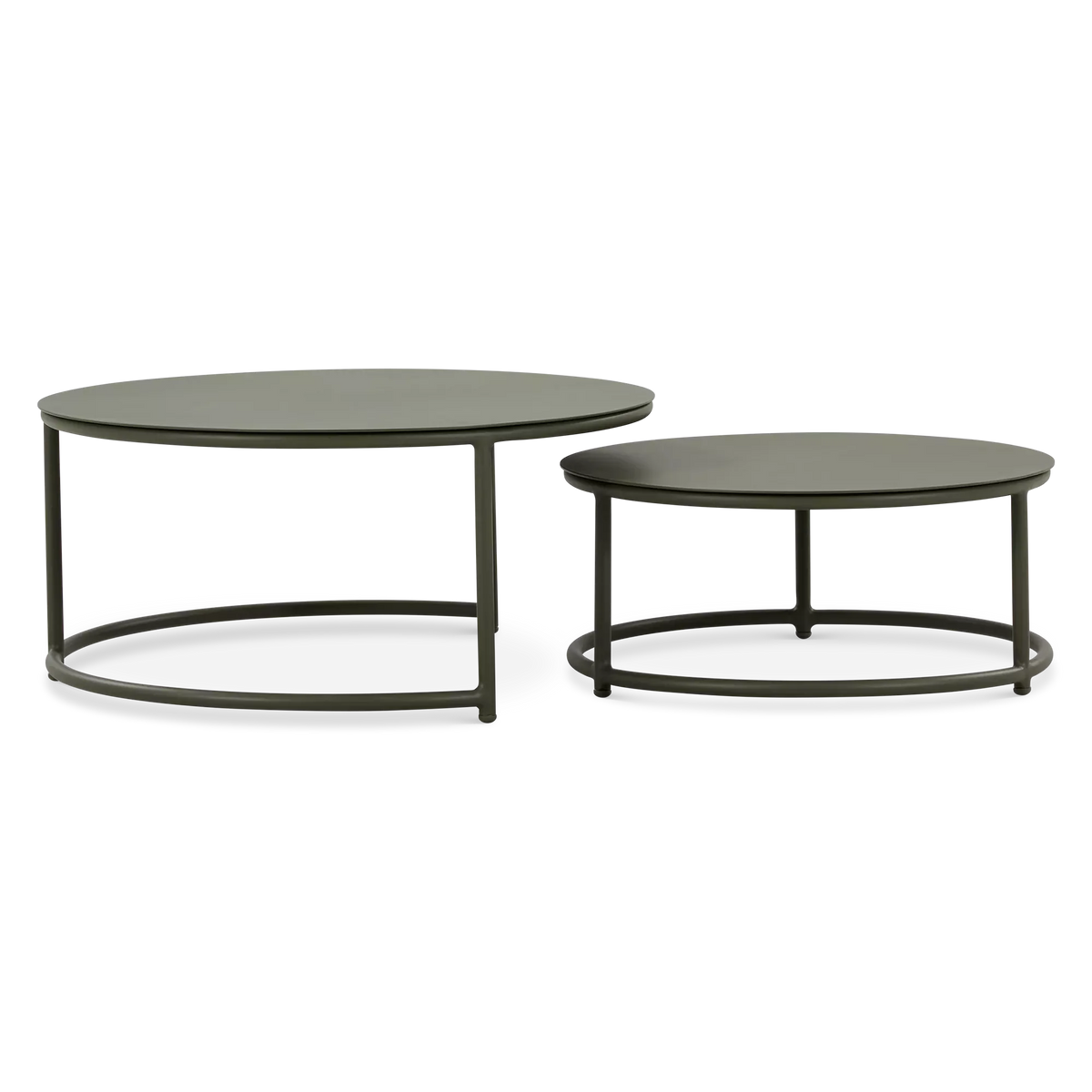 Vela - Ensemble de tables basses extérieur en aluminium
