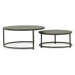 Vela - Ensemble de tables basses extérieur en aluminium