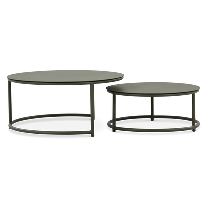 Vela - Ensemble de tables basses extérieur en aluminium