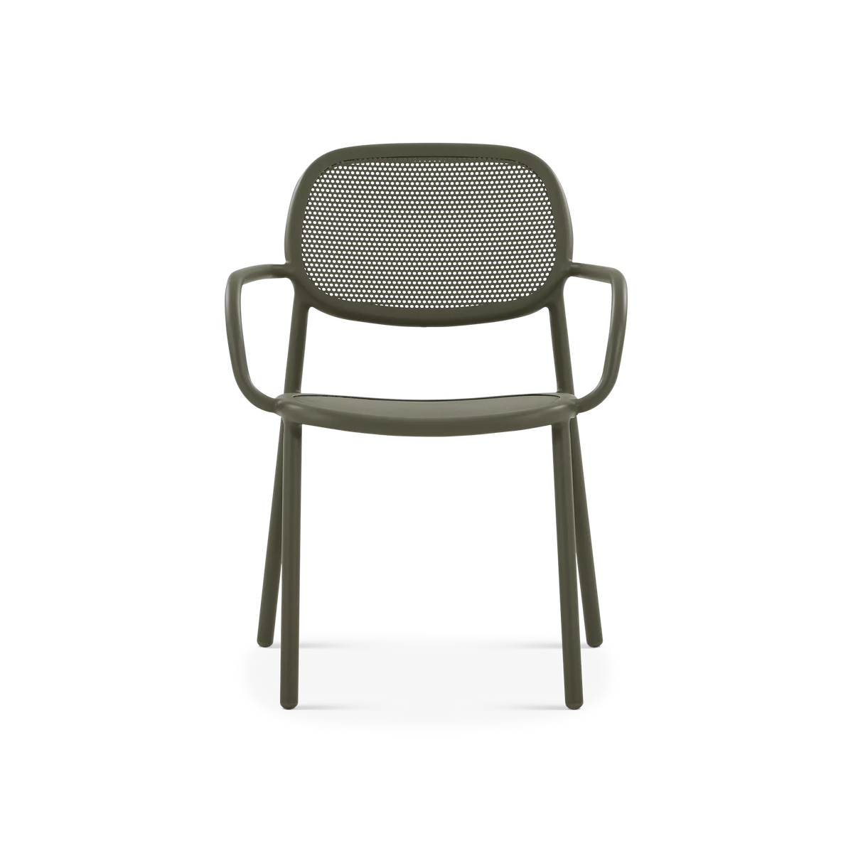 Dots - Chaise sans bras extérieure en aluminium