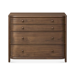 Agatha - Table de chevet en noyer par Four Hands