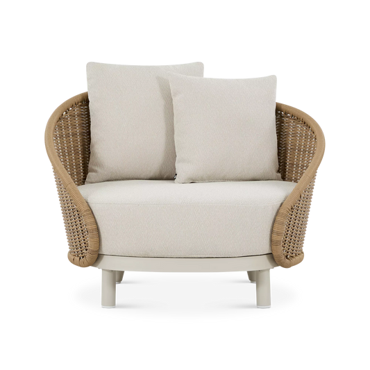 Loop - Fauteuil extérieur en rotin