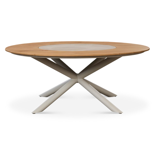 Turntable - Table de salle à manger extérieure en teck
