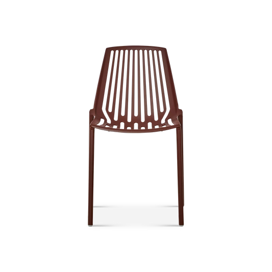 Rion - Chaise sans bras extérieure en aluminium par Fast