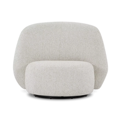 Brownie - Fauteuil pivotant en tissu par Romano