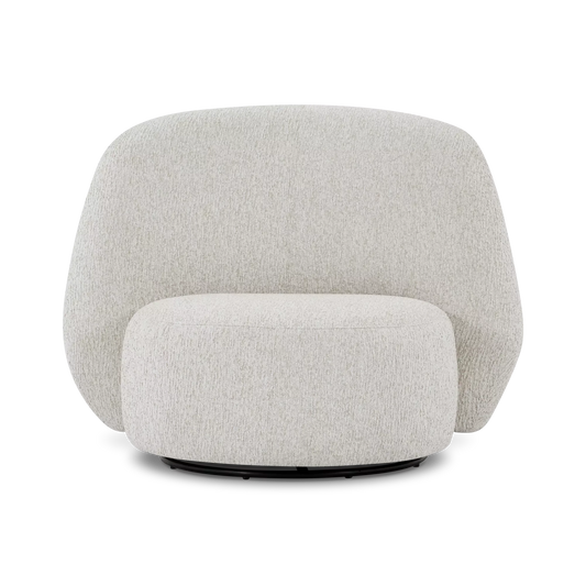 Brownie - Fabric Swivel Lounge Chair by Romano