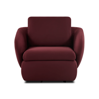 Duval - Swivel Fabric Armchair by Trica
