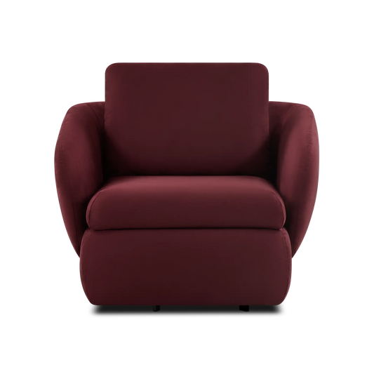 Duval - Swivel Fabric Armchair by Trica
