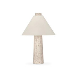 Berks - Lampe de table en travertin