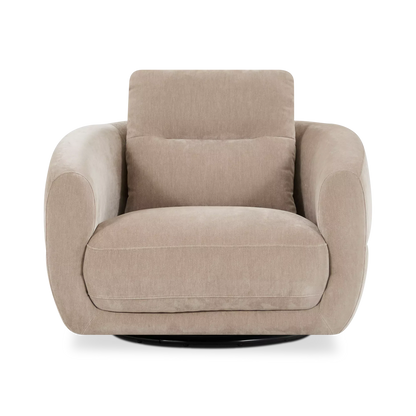 Lumi - Swivel Velvet Armchair