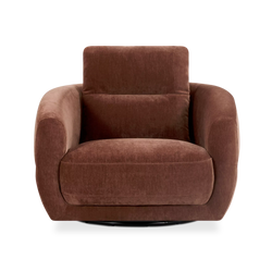 Lumi - Swivel Velvet Armchair