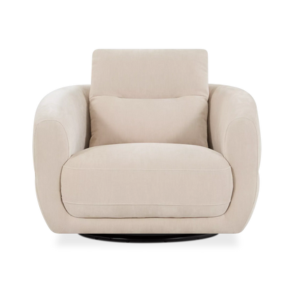 Lumi - Swivel Velvet Armchair