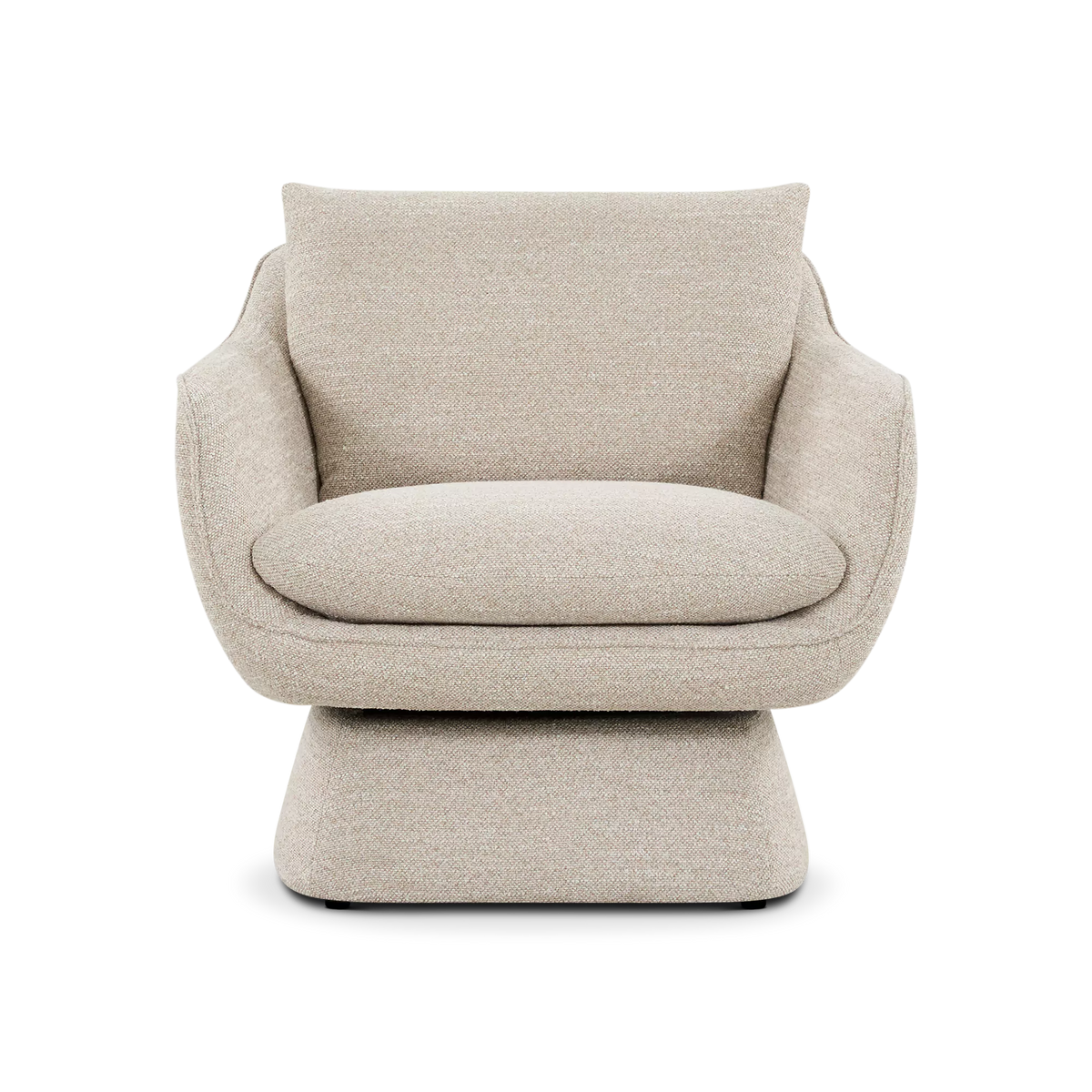 Ovo - Fauteuil en tissu pivotant