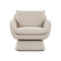 Ovo - Fauteuil en tissu pivotant