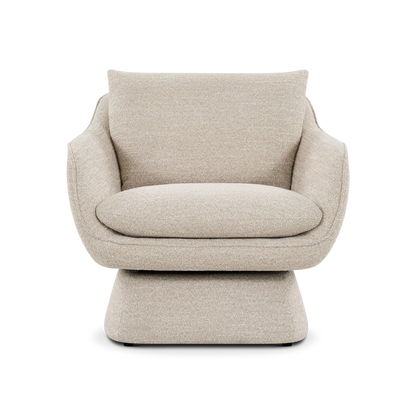 Ovo - Fauteuil en tissu pivotant
