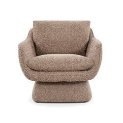 Ovo - Fauteuil en tissu pivotant