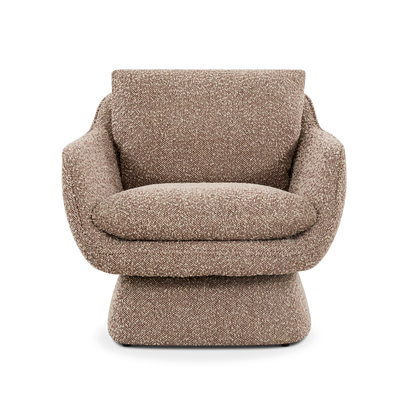 Ovo - Fauteuil en tissu pivotant