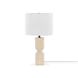 Lucille - Travertine Table Lamp