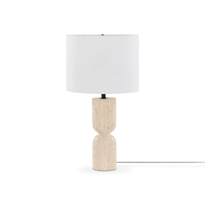 Lucille - Travertine Table Lamp