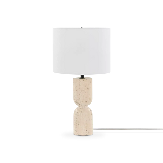 Lucille - Lampe de table en travertin