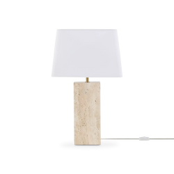 Lucel - Travertine Table Lamp