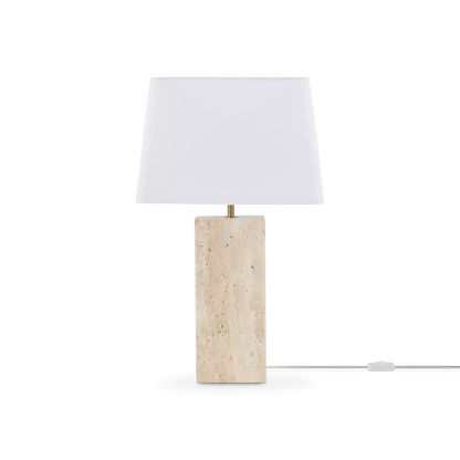 Lucel - Travertine Table Lamp