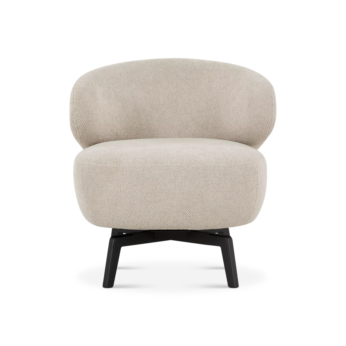 Aila - Fauteuil pivotant en tissu par Furninova