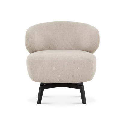 Aila - Fauteuil pivotant en tissu par Furninova