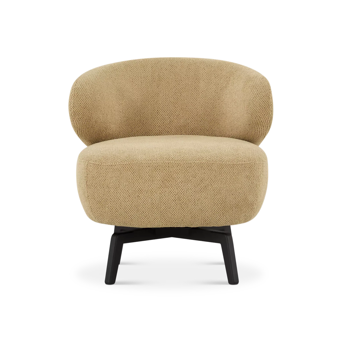 Aila - Fauteuil pivotant en tissu par Furninova
