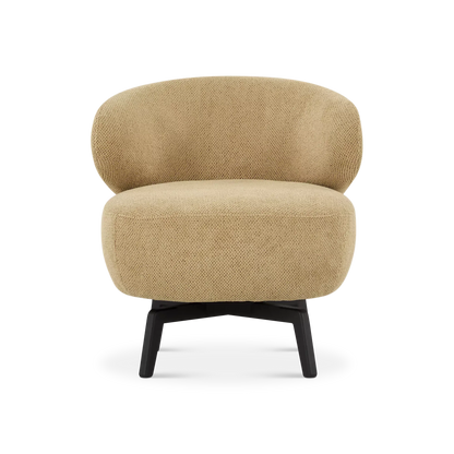 Aila - Fauteuil pivotant en tissu par Furninova