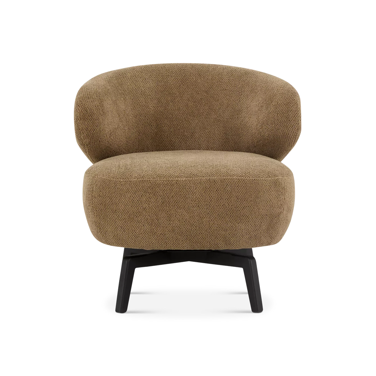 Aila - Fauteuil pivotant en tissu par Furninova