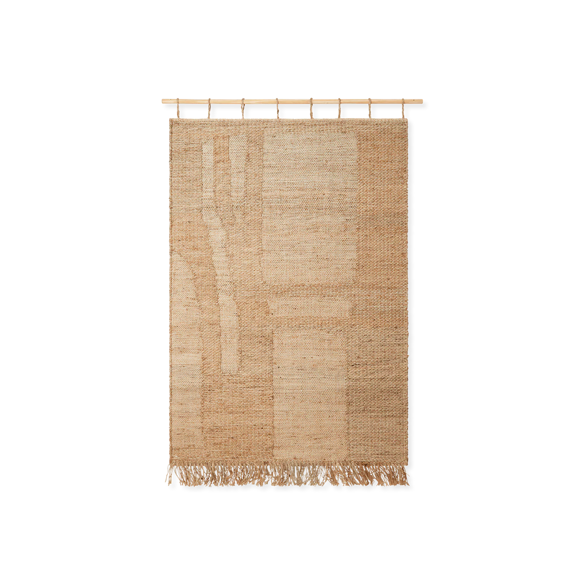 Harvest - Jute Wall Rug with Graphic Pattern