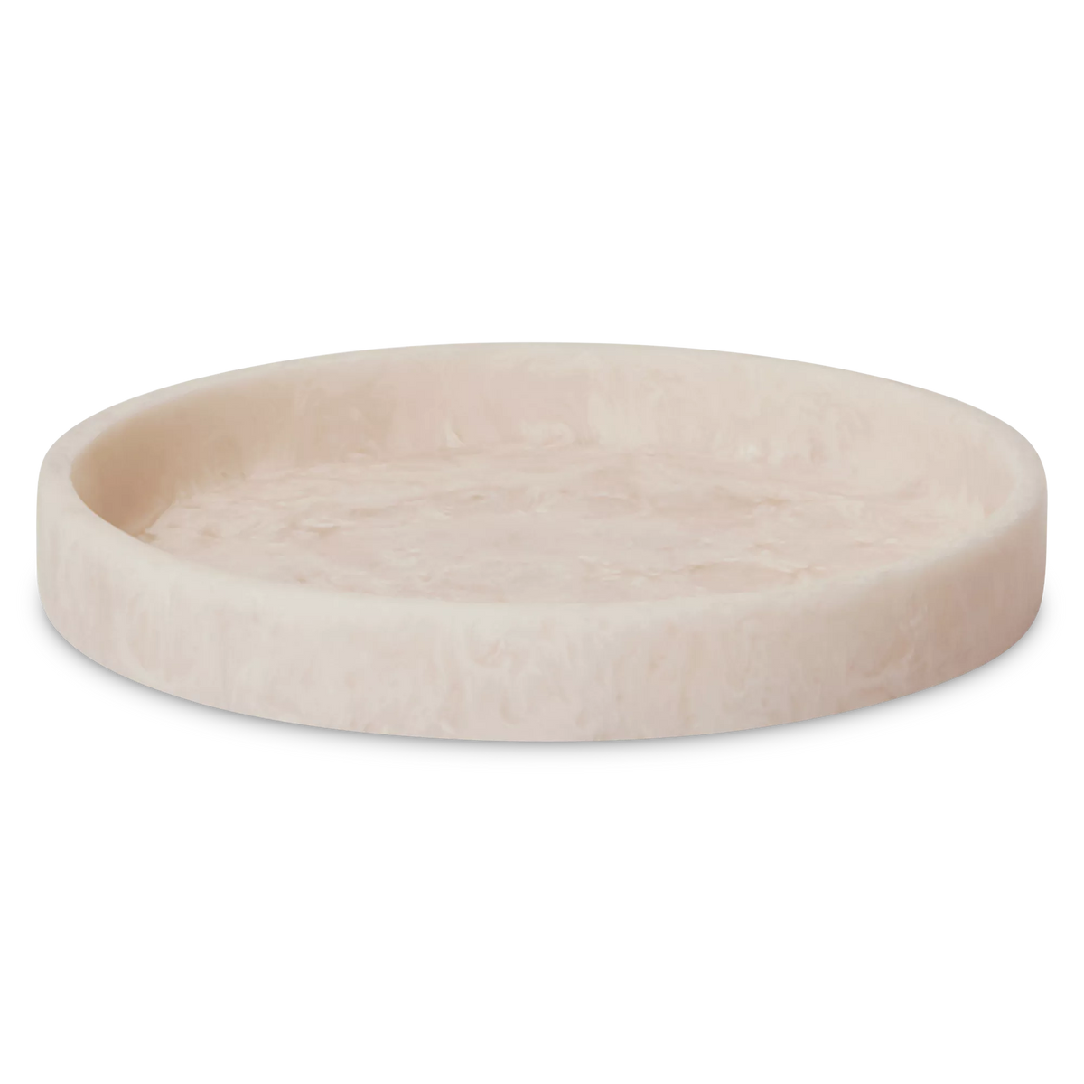 Mist - Marble-Effect Resin Round Tray