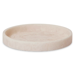 Mist - plateau rond en résine marbrée