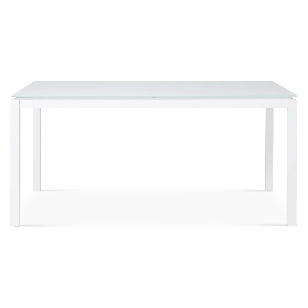 Juma - Table de salle à manger extérieure en verre trempé