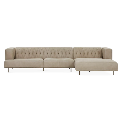 McQueen - Leather Sectional Sofa by Gamma