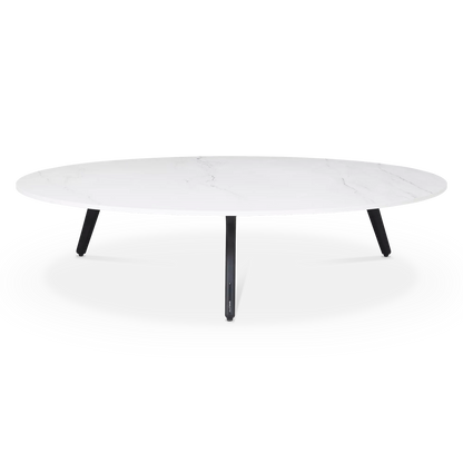 Torsa - Table basse extérieure en céramique par Manutti