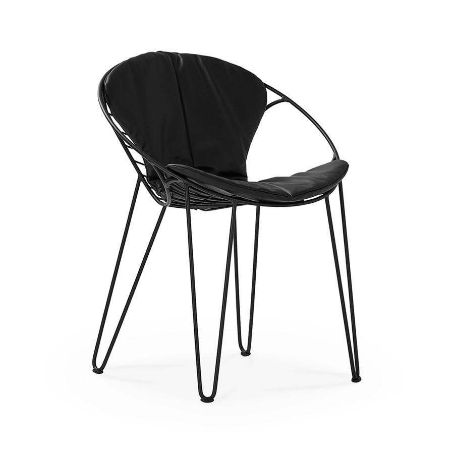 Wire - Fauteuil extérieur en acier inoxydable par Joli