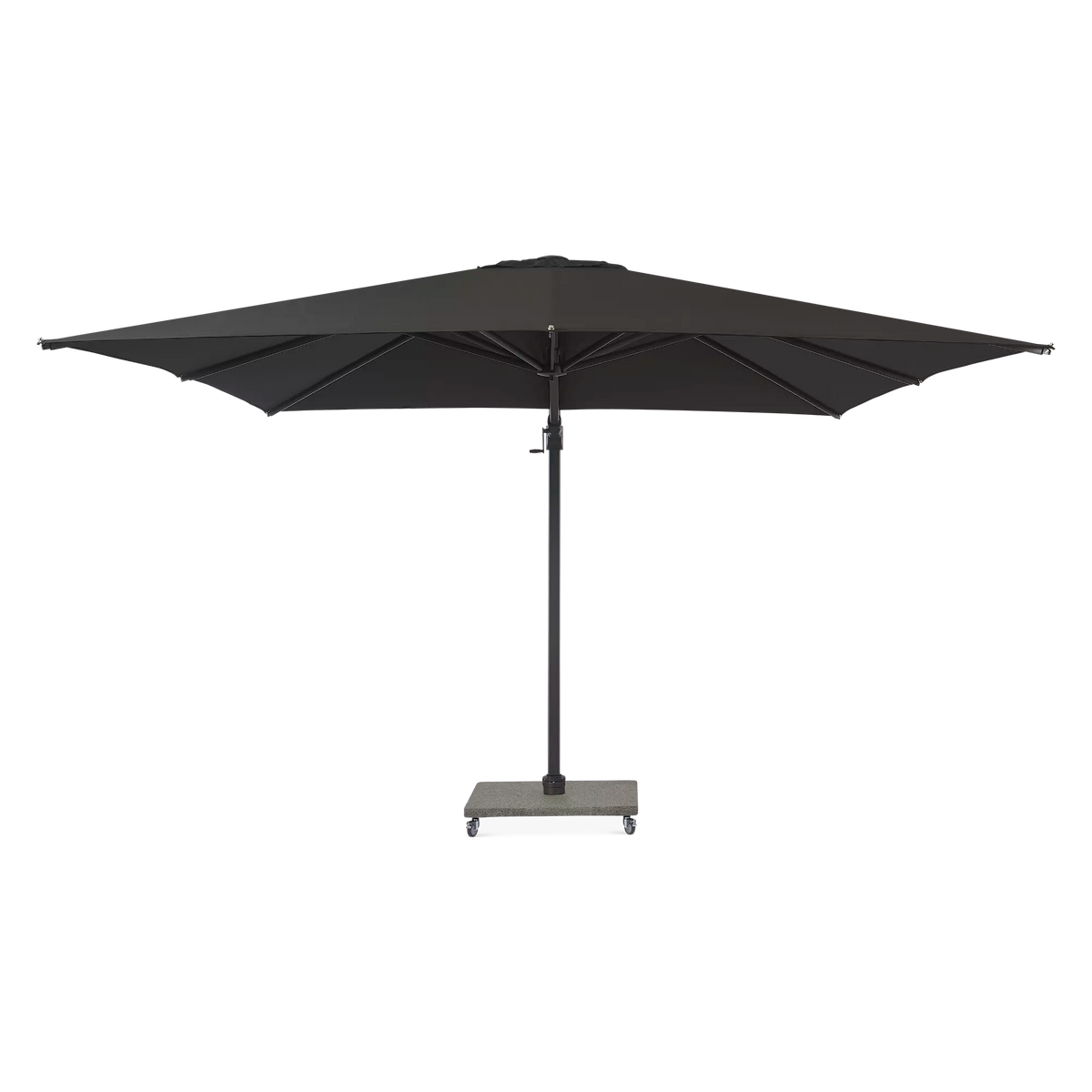 Antego - Parasol auto-portant carré extérieur en aluminium