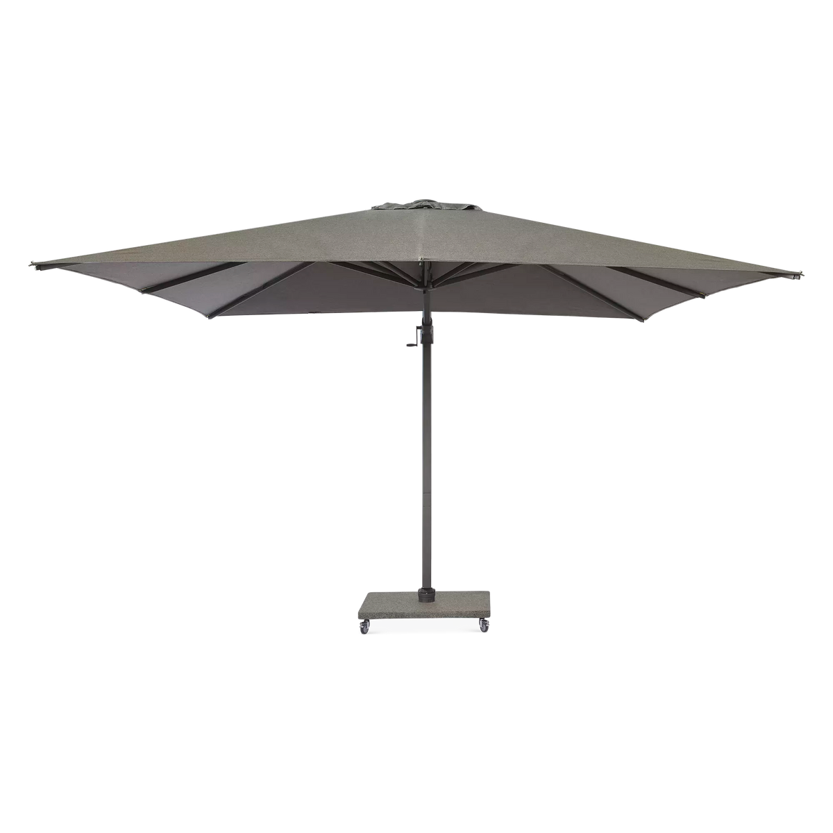 Antego - Parasol auto-portant carré extérieur en aluminium