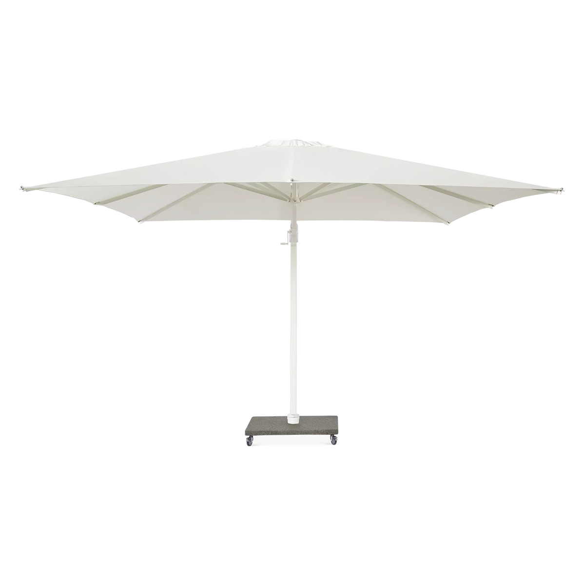 Antego - Parasol auto-portant carré extérieur en aluminium