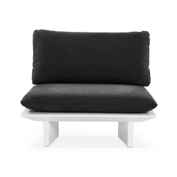 Statement - Fauteuil sans bras modulable extérieur en aluminium