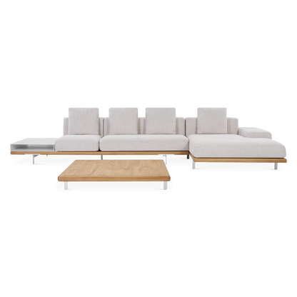 Allure - Canapé sectionnel modulaire extérieur en accoya par Talenti