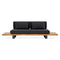 Update - Canapé 2 places extérieur en teck