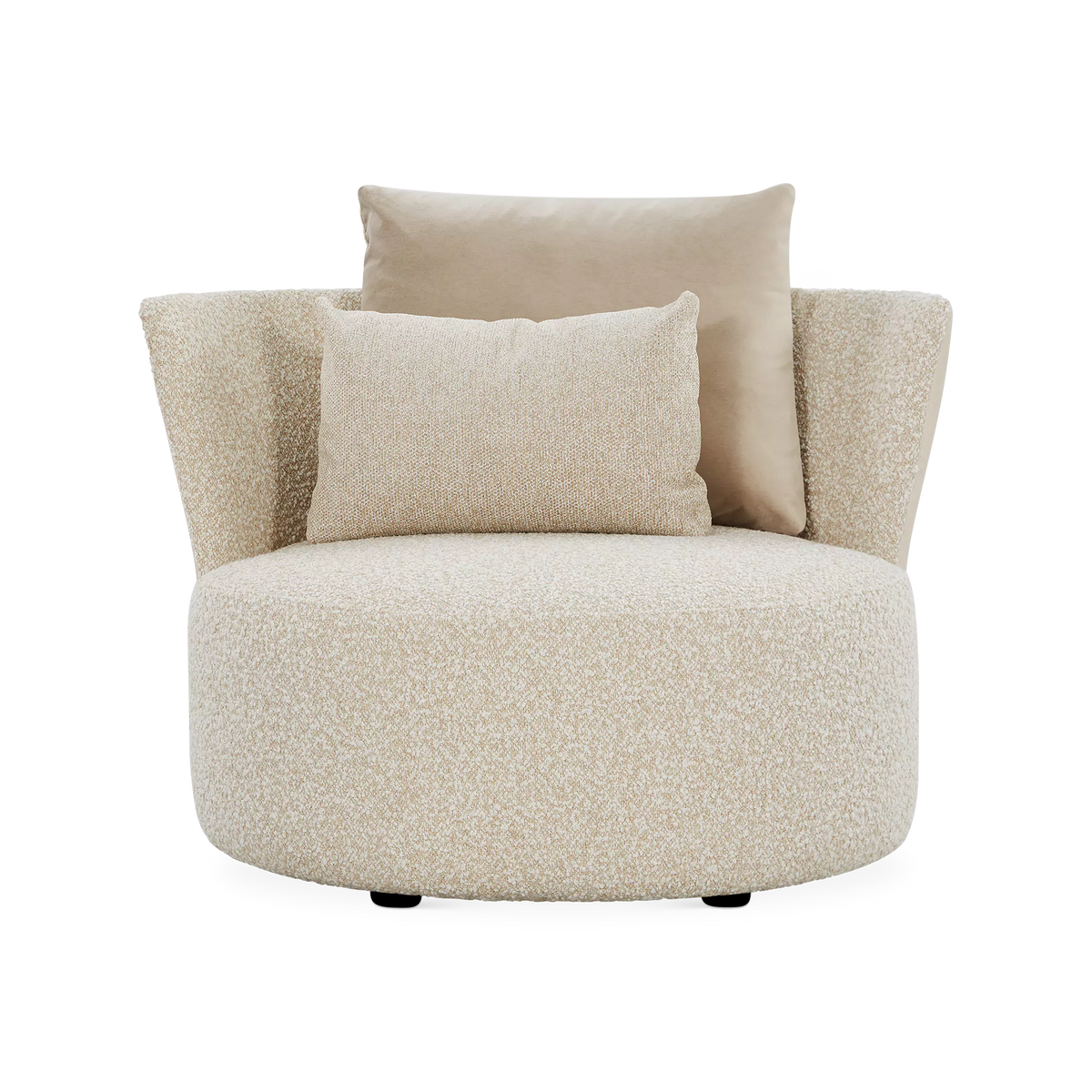 Love - Grand fauteuil en cuir et en tissu