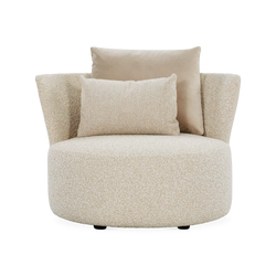Love - Grand fauteuil en cuir et en tissu